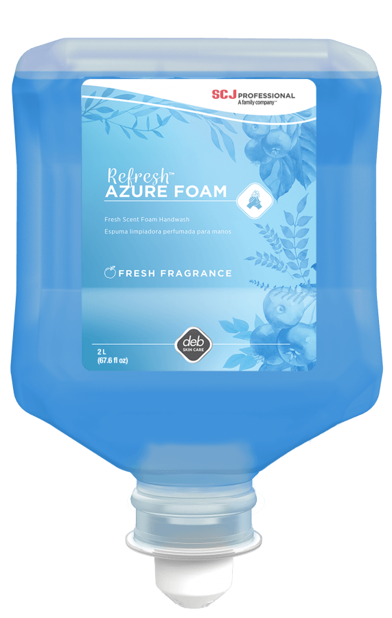 Refresh Azure Luxury Foam Soap 1 Liter Refill, Pack of 6