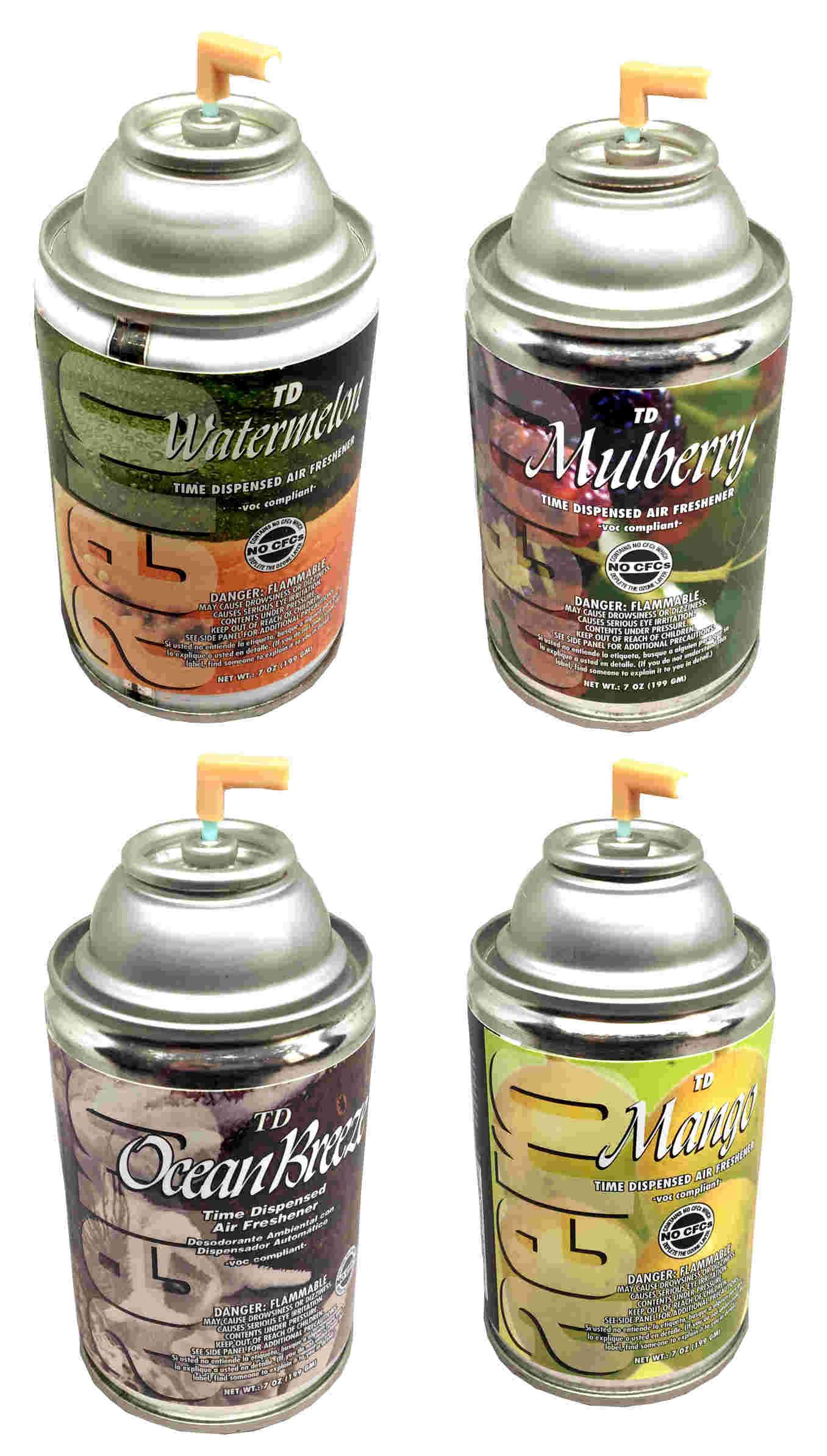 Automatic Spray Air Freshener Refills Assorted Pack 2 7oz can 4