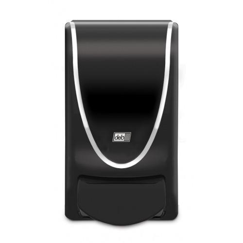 Proline Curve Dispenser for Deb's 1 Liter Cartridges, Translucent Black w/Chrome - TBK1LDS