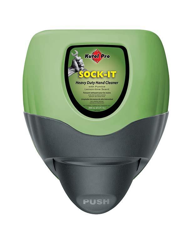 Sock-It Heavy Duty Hand Cleaner w Pumice, 2000 mL Refill (1) + Dura View Dispenser (1) Kutol Pro 16DV2 Starter Kit