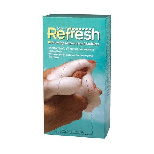 Stoko Refresh Foaming Instant Hand Sanitizer 800ml Refill - 31869, Pack of 6