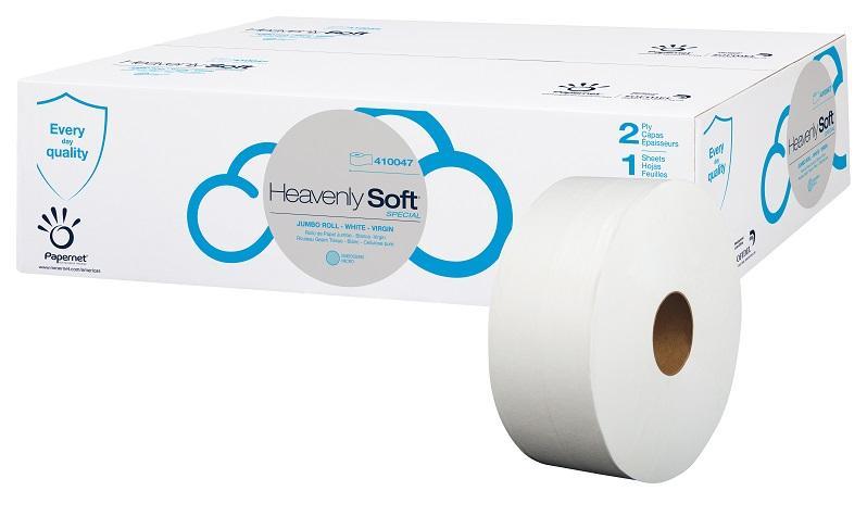Toilet Paper Tissue, Heavenly Soft Special Jumbo Roll - White, 2-Ply, 9