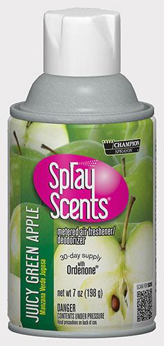  Metered Air Fresheners SprayScents® Juicy Green Apple Champion Sprayon 7 oz Can - 5179, Box of 12 