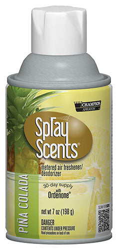  Metered Air Fresheners SprayScents® Piña Colada Champion Sprayon 7 oz Can - 5180, Box of 12 