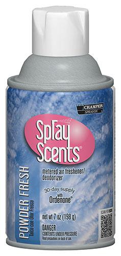  Metered Air Fresheners SprayScents® Powder Fresh Champion Sprayon 7 oz Can - 5185, Box of 12 