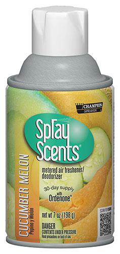  Metered Air Fresheners SprayScents® Cucumber Melon Champion Sprayon 7 oz Can - 5305, Box of 12 