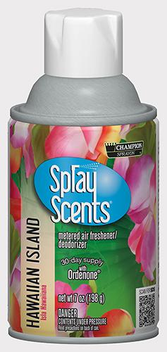  Metered Air Fresheners SprayScents® Hawaiian Island Champion Sprayon 7 oz Can - 5333, Box of 12 