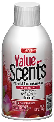  Metered Air Fresheners Value Scents Tropic Punch Champion Sprayon 6.17 oz Can - 5371, Box of 12 