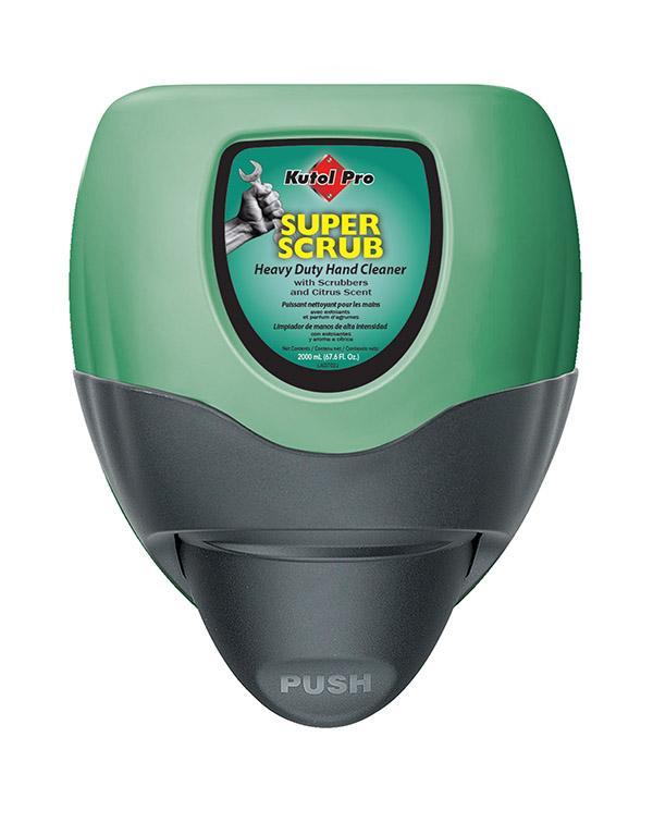 Super-Scrub with Scrubbers Heavy Duty Hand, 2000 mL Refill (1) + Dura View Dispenser (1) Kutol Pro 45DV2 Starter Kit