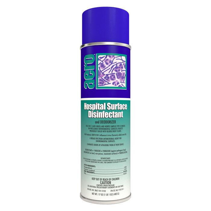  Hospital Disinfectant and Deodorizer Spray, 20oz Can - Aero 457120FA, Box of 12 