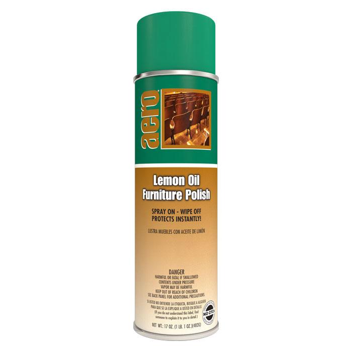  Lemon Oil Furniture Polish Spray 17oz Can - Aero 458620FA, Box of 12 