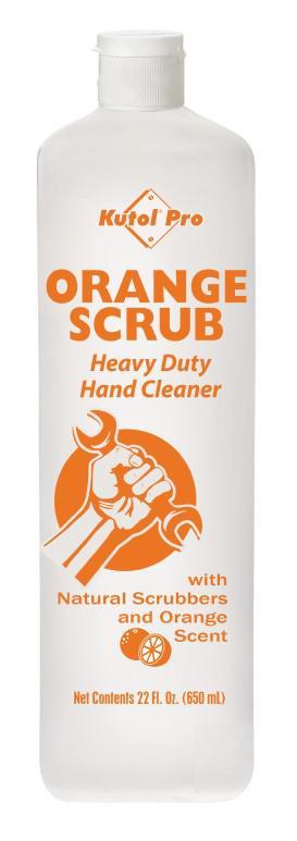 Orange Scrub with Natural Scrubbers Heavy Duty Hand Cleaner, 22 oz. Squeeze Bottle, Kutol Pro 4984, Pack of 3