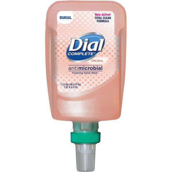 Dial Complete Original Antimicrobial Hand Soap Foam 1.2 Liter Refill for FIT Manual Dispensers , Pack of 3 - 16670