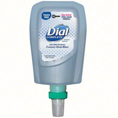Dial Complete Spring Water Antimicrobial Hand Soap Foam 1.2 Liter Refill for FIT Manual Dispensers , Pack of 3 - 16778