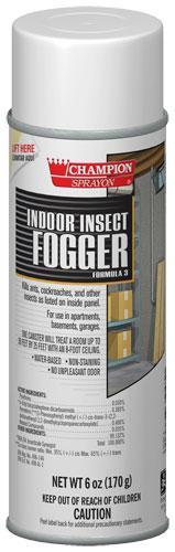 Indoor Insect Fogger, Champion Sprayon 6 oz Can, Box of 12