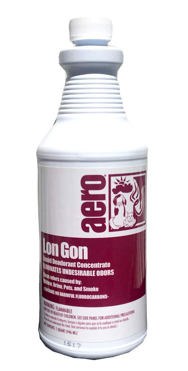  Lon Gon Odor Eliminator Liquid Air Freshener Quart bottle, Box of 2 