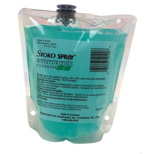 Stoko Spray Moisturizing Spray Soap 400ml - PN55010012, Pack of 4