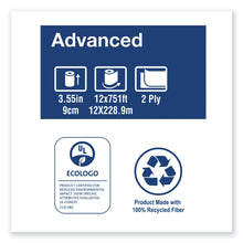 Load image into Gallery viewer, Tork Advanced 12024402, Mini Jumbo Bath Tissue Roll, 2-Ply, Case of 12
