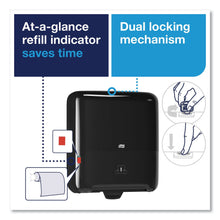 Load image into Gallery viewer, Tork Matic® 5510282 Hand Towel Roll Dispenser, Elevation, Manual, H1, Black

