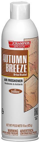 Autumn Breeze Air Freshener Spray, Water-Based, Champion Sprayon 15 oz Can, Box of 3