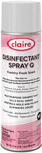 Load image into Gallery viewer, Claire Disinfectant Spray Q, Country Fresh Scent, 17oz Can, Pack of 12
