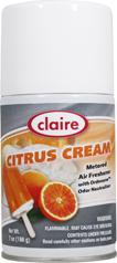 Automatic Air Freshener Metered Spray Refill, Citrus Cream, 7 oz. Can, Claire, Pack of 12 - 101