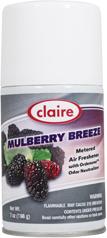 Automatic Air Freshener Spray Refill, Mulberry Breeze, 7 oz. Can, Claire, Pack of 12 - 106