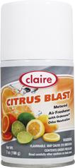 Automatic Air Freshener Spray Refill, Citrus Blast, 7 oz. Can, Claire, Pack of 12 - 112