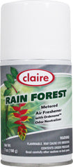 Automatic Air Freshener Spray Refill, Rain Forest, 7 oz. Can, Claire, Pack of 12 - 114