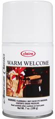 Automatic Air Freshener Spray Refill, Warm Welcome - Cinnamon Spice, 7 oz. Can, Claire, Pack of 12 - 146