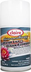 Automatic Air Freshener Spray Refill, Water Lily & Ocean Flowers, 7 oz. Can, Claire, Pack of 12 - 155