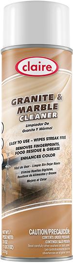 Granite and Marble Cleaner, 18 oz Can, Kosher NSF, Claire, Pack of 6 - 6366