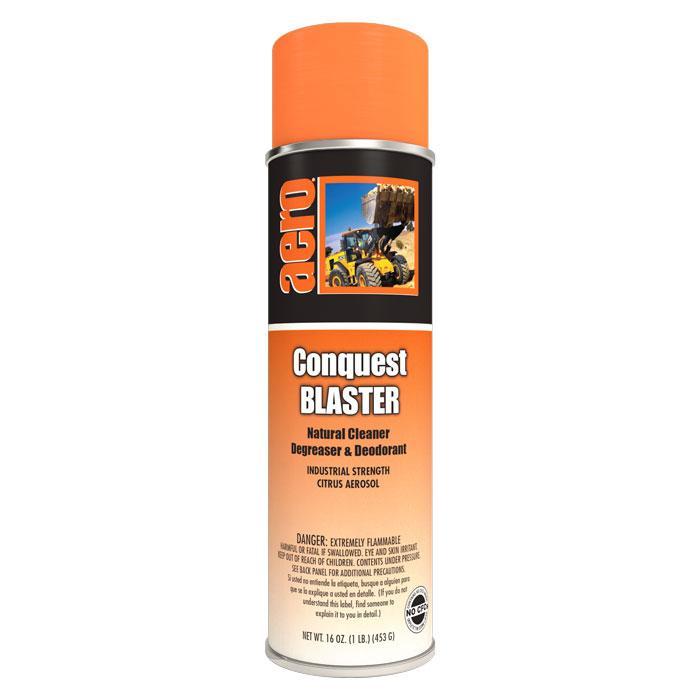 Natural Cleaner, Degreaser & Citrus Deodorant, Conquest BLASTER, 20 oz. Can, Aero, Pack of 3