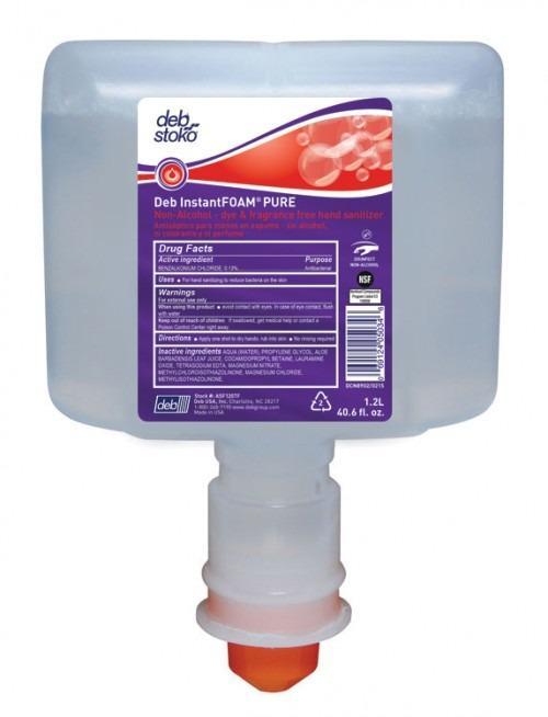 InstantFoam Non-Alcohol PURE Hand Sanitizer, 1.2 Liter TF Ultra Refill - AFS120TF, Pack of 3