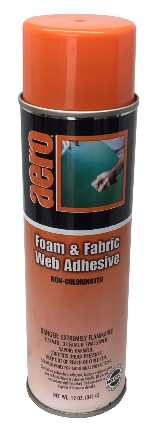  Foam and Fabric Spray Adhesive, Non-chlorinated, 12oz Can 