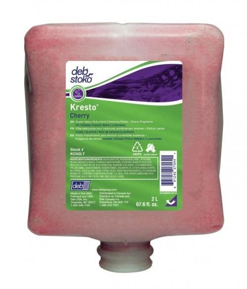 Kresto Cherry Heavy Duty Industrial Hand Cleanser 2 Liter Refill - KCH2LT, Pack of 4