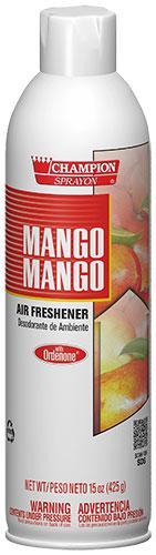 Mango Mango Air Freshener Spray, Water-Based, Champion Sprayon 15 oz Can, Box of 3