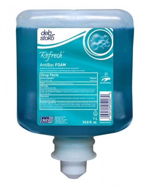 Refresh Antibac Foam Soap 1 Liter Refill, Pack of 6