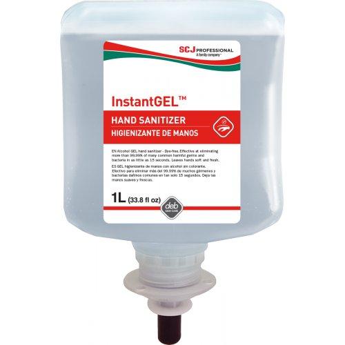 InstantGEL™ Alcohol Hand Sanitizer 1-Liter Cartridge for SCJ Professional, Deb and Deb Proline Dispensers - Pack of 6