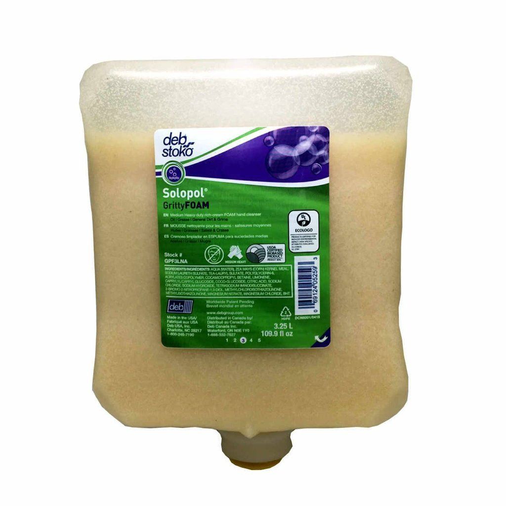 Solopol GFX Heavy Duty Hand Cleansing [GrittyFoam] 3.25 Liter Refill - GPF3LNA