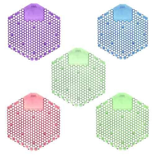  Urinal Screen Anti Splash, Sample Pack - 5 Fragrances, Box of 10 